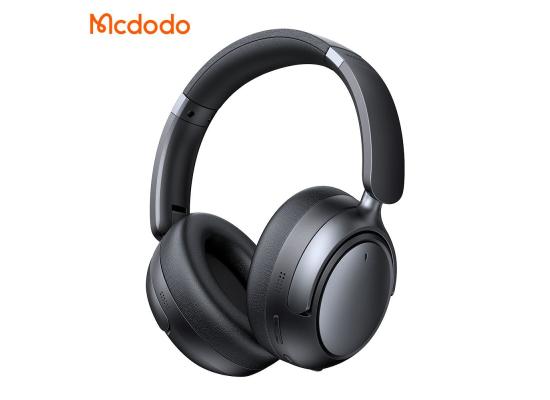 Mcdodo HP-1400 Bluetooth 5.3 Active Noise Cancelling Headphones up to 70H Playtime, With Long ANC 35H, 40mm Dynamic Drivers - Black